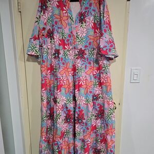 Floral Multicolor Maxi Dress
